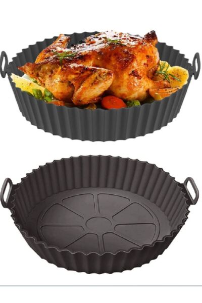 Blue Home Lıght Airfryer Silikon Pişirme Kabı - Hava Fritözü Kabı -airfryer A...