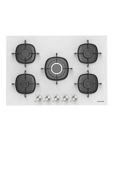 Silverline Cs5622w01 75 Cm Beyaz Ankastre Cam Ocak