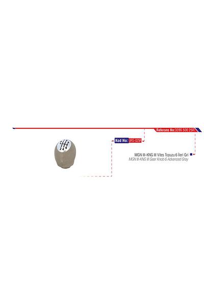 URS Gear Shift Knob Mgn Iii- Fluence Grey Zngzr