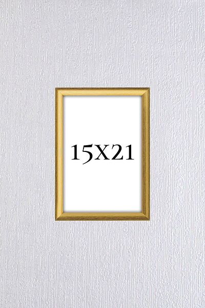 Araste Dekorasyon إطار صورة ذهبي (a5) 15x21