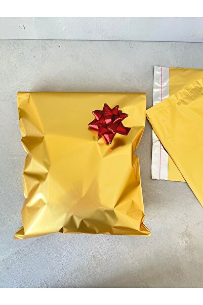 mey OFFICIAL Gold Color Luxury Metalized Gift Package 25*35 Cm