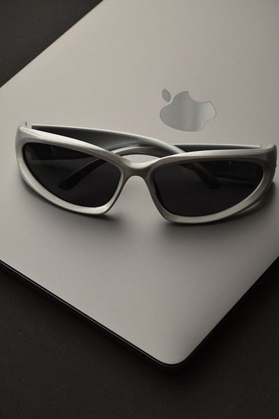 ANDİFLİ Women's Mila White Sunglasses.