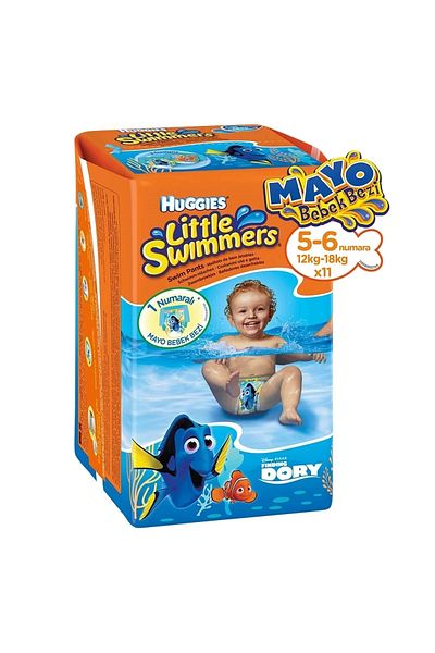 Huggies Little Swimmers Swimsuit Baby Diapers Size 5-6 11 Pieces
