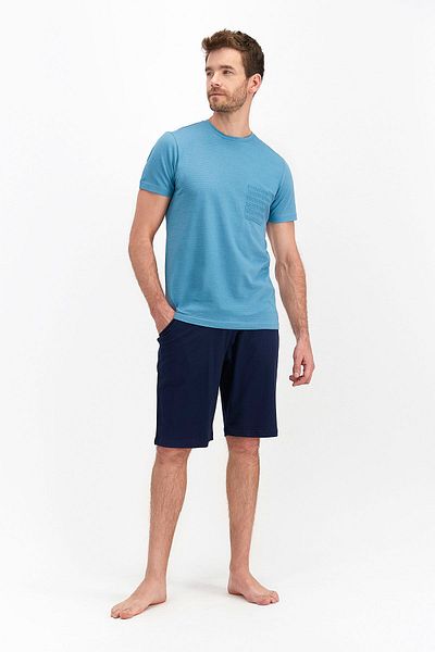 Arnetta Basic Indigo Men's Bermuda Suit