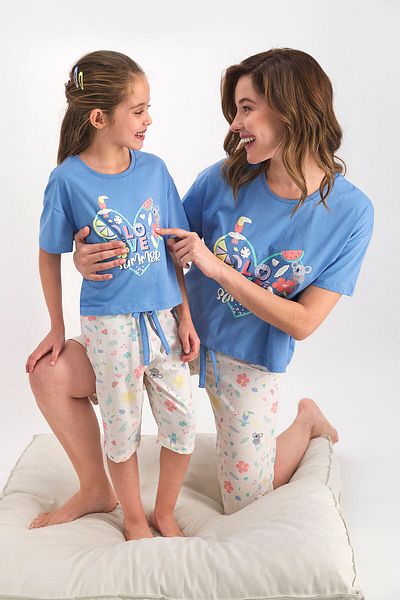 ROLY POLY Set Capri pentru fete Love Light Indigo Rolypoly - Vară