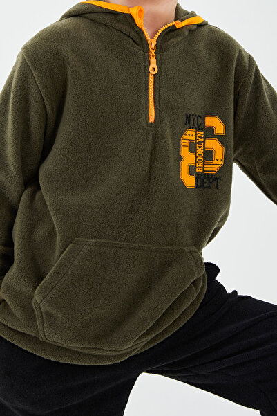 ROLY POLY Boy's Khaki Tracksuit Set - Rolypoly Nyc Dept, Long Sleeve