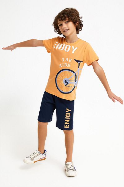 ROLY POLY Boy's Melon Color Bermuda Set - Rolypoly Enjoy