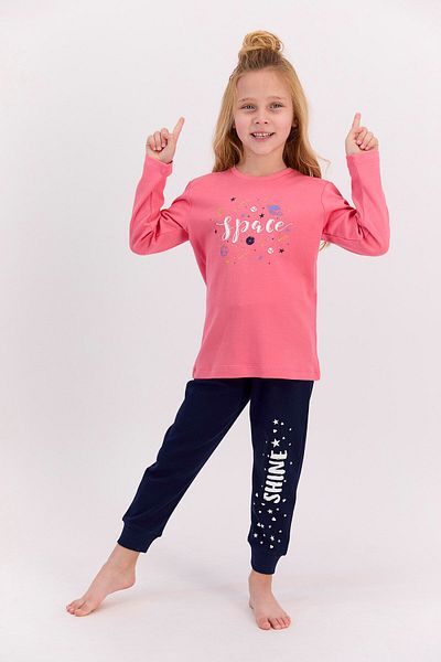 ROLY POLY Rolypoly Space Candy Pink Girls Pajama Set