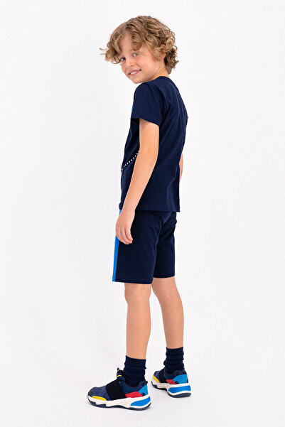 ROLY POLY Navy Blue Young Men's Bermuda Suit - Rolypoly