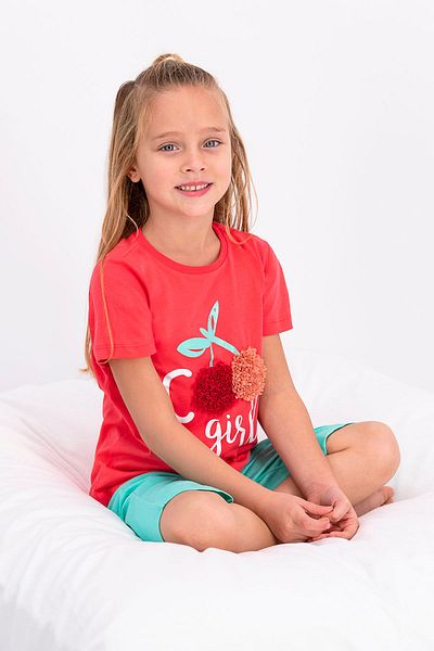 ROLY POLY Rolypoly Cherry Girls - Girl's Pomegranate Flower Capri Set
