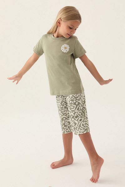 Arnetta Daisy Light Khaki lány Capri szett