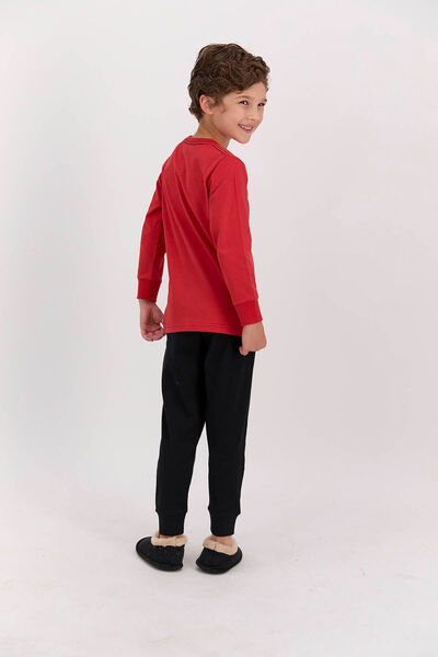 Superman Licensed The Man Of Street Red Boy Pajama Set