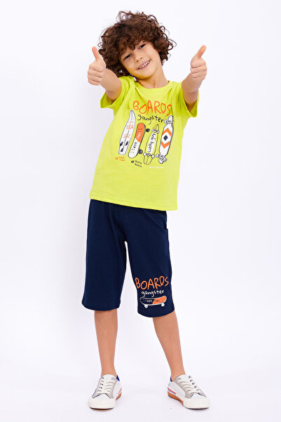 ROLY POLY Boy Capri Set - Rolypoly Boards Gangster Lemon Yellow