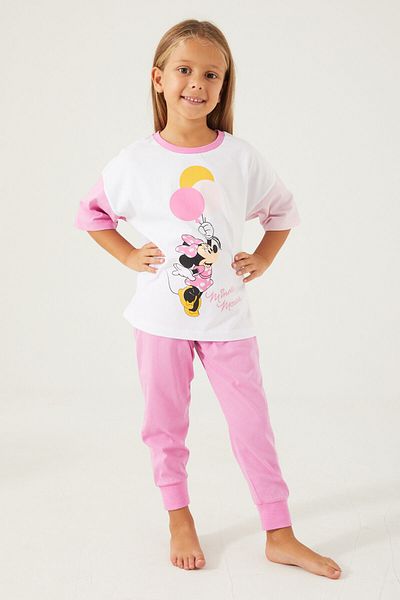 Minnie Mouse Σετ πιτζάμες με κοντομάνικο κοριτσίστικο Ballons White