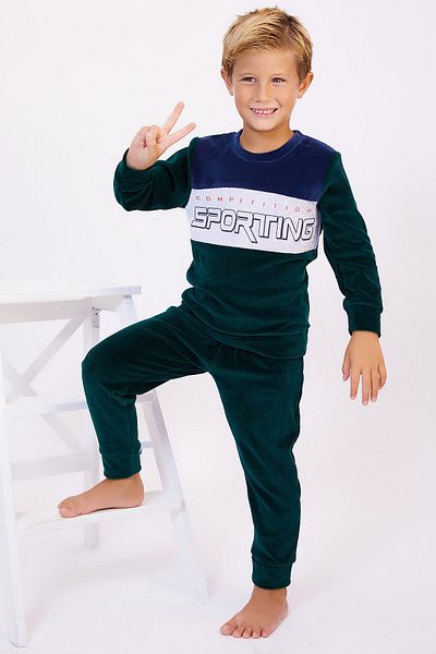 ROLY POLY Green Boy's Pajama Set - Rolypoly Sporting