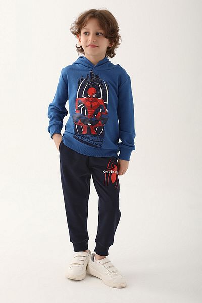 SPIDERMAN طقم بدلة رياضية للأولاد من ساكس بلو