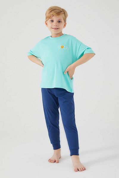 ROLY POLY Rolypoly Cool Blue Boy Short Sleeve Pajama Set