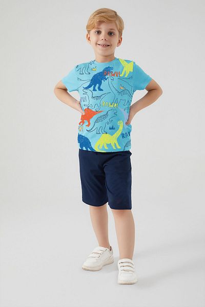 ROLY POLY Rolypoly Rawr Turquoise Boy Capri Suit