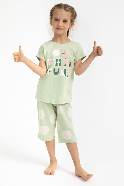 ROLY POLY Rolypoly Oh What Fun Water Green Girls Capri Set