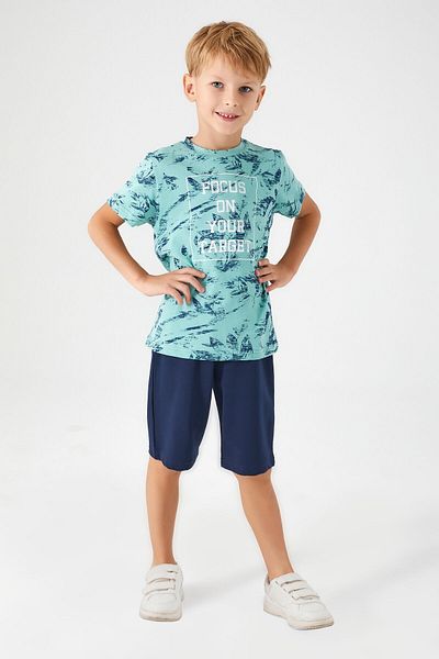 Arnetta Boy's Blue Bermuda Suit