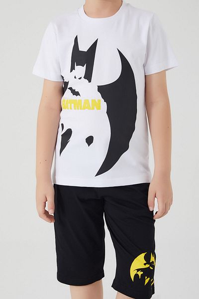 Batman Bat Wings White Boy Capri Suit
