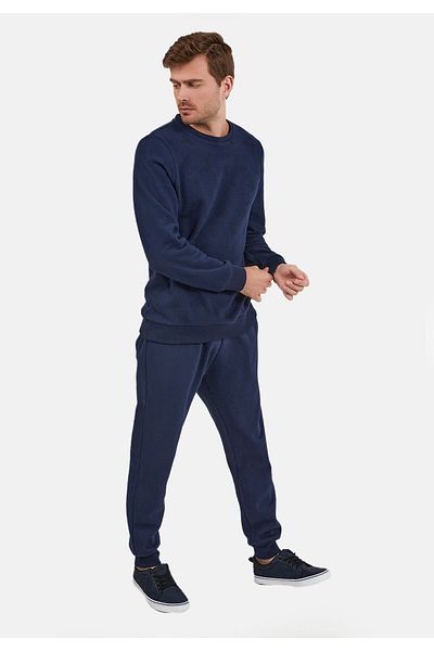 Arnetta Classic Navy Blue Boy's Long Sleeve Pajama Set