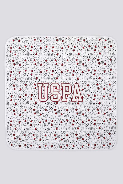 U.S. Polo Assn. U.S. Polo Assn White Star Pattern Baby Blanket