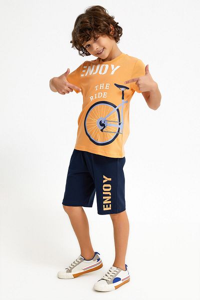 ROLY POLY Boy's Melon Color Bermuda Set - Rolypoly Enjoy