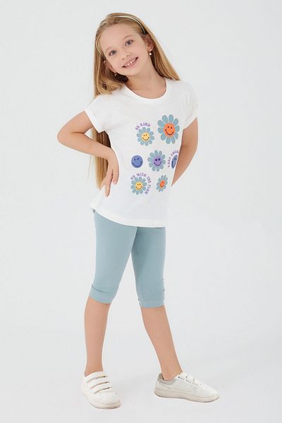 ROLY POLY Rolypoly Keep Smiling Cream Girl's Capri Set