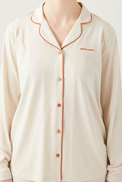 Pierre Cardin Σετ πιτζάμες με μπεζ γυναικείο πουκάμισο