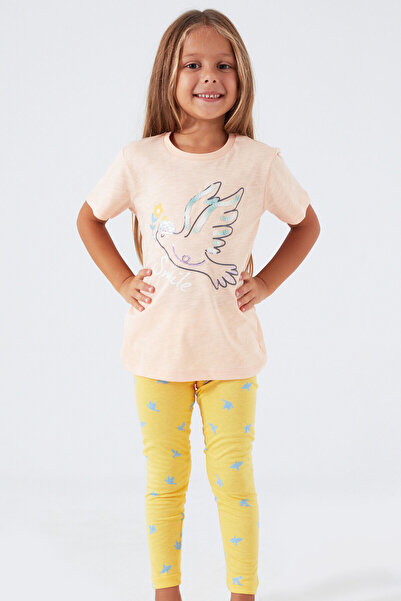 ROLY POLY Rolypoly Bird Smile Brown Girl's Tights Set