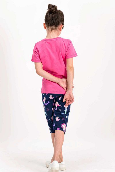 ROLY POLY Rolypoly Sea Life - Pink Girl's Capri Set, Crew Neck