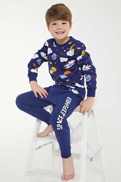ROLY POLY Rolypoly Space Explorer Lacivert Erkek Çocuk Uzun Kol Pijama Takım