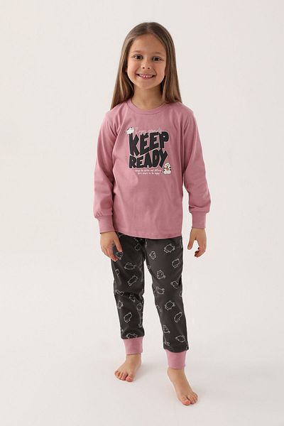 Rolypoly Girl's Purple Long Sleeve Pajama Set