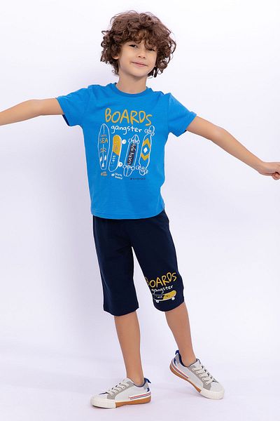 ROLY POLY Boy Capri Set - Rolypoly Boards Gangster Cobalt Blue