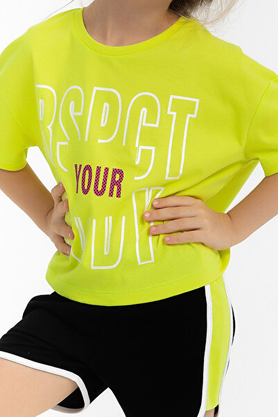 ROLY POLY Rolypoly Respect Your Body Lemon Yellow Girls' Shorts Set