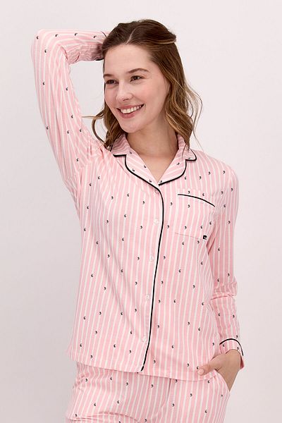 Pierre Cardin Women's Pink Pajama Set