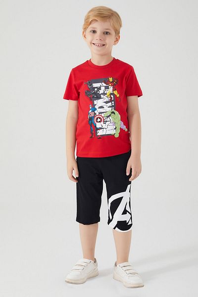 AVENGERS Avangers Boy Red Capri Suit