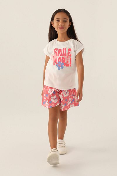 Rolypoly Girls' Pink Shorts Set