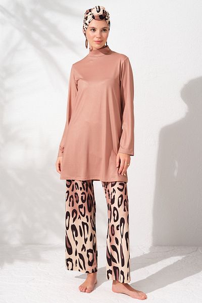 Pierre Cardin Costum de baie Hijab cu mânecă lungă cu model 231908