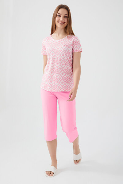 Pierre Cardin Sweet Pink Tiny Dusty Pink Women's Capri Set