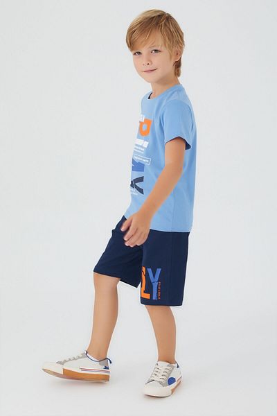 ROLY POLY Boy's Blue Bermuda Suit - Rolypoly Urban Wears