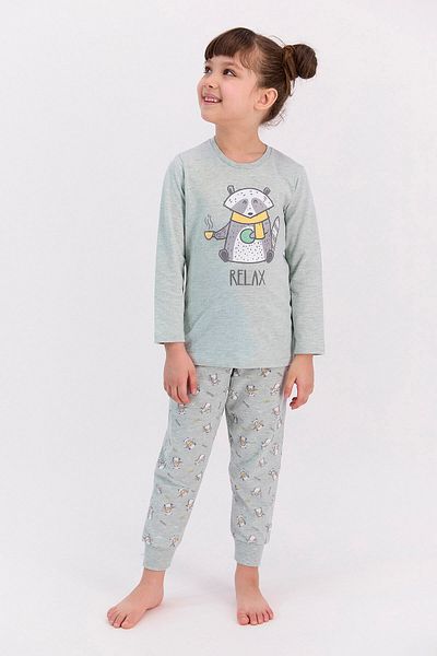 ROLY POLY Yeşilmelanj Girl's Pajama Set - Rolypoly Relax