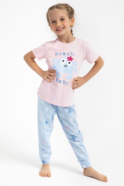 ROLY POLY Rolypoly Beach Light Pink Girl's Pajama Set