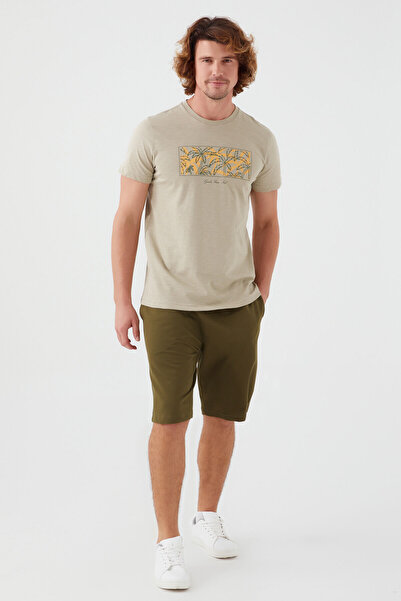 Arnetta Guide Your Soul Light Khaki Men's Bermuda Suit