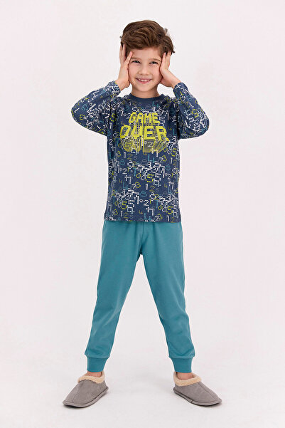 ROLY POLY مجموعة بيجامة للأولاد من Rolypoly Game Over Dark Indigo