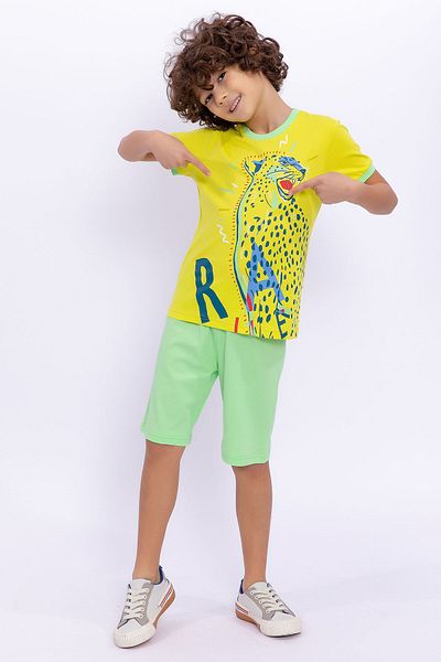 ROLY POLY Rolypoly Rale Lemon Yellow Boy Bermuda Suit