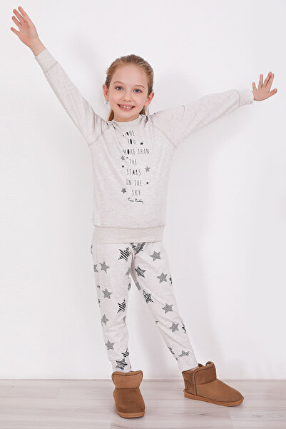 Pierre Cardin Love You More Than Bejmelanj Kız Çocuk Uzun Kol Pijama Takım