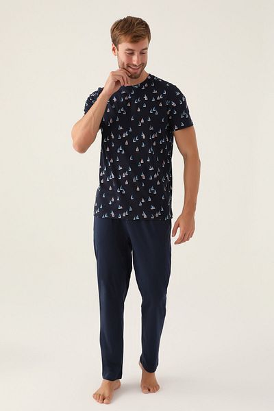 Arnetta Σετ ανδρικές πιτζάμες Yacht Navy Blue
