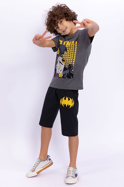 Batman Boy's Capri Set Antramelange